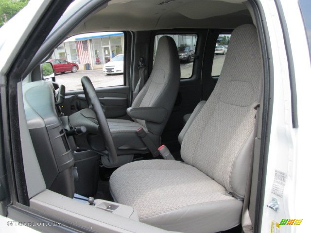Medium Pewter Interior 2011 Chevrolet Express LT 3500 Passenger Van Photo #50797038