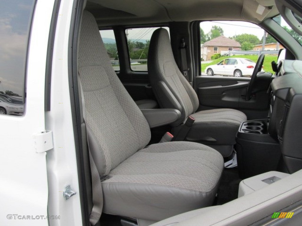 Medium Pewter Interior 2011 Chevrolet Express LT 3500 Passenger Van Photo #50797053