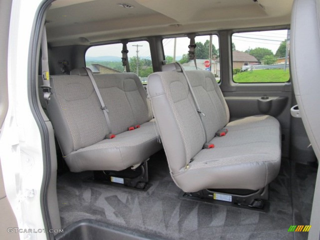 Medium Pewter Interior 2011 Chevrolet Express LT 3500 Passenger Van Photo #50797083