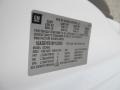 2011 Chevrolet Express LT 3500 Passenger Van Info Tag