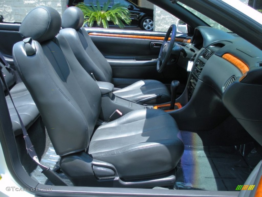 Charcoal Interior 2003 Toyota Solara SLE V6 Convertible Photo #50797475