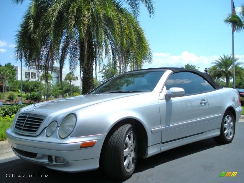 Brilliant Silver Metallic 2003 Mercedes-Benz CLK 320 Cabriolet Exterior Photo #50797650