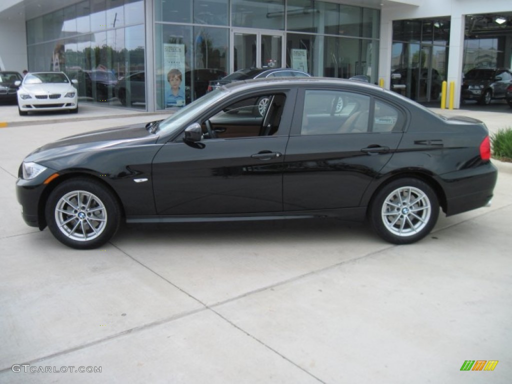 2010 3 Series 328i Sedan - Jet Black / Saddle Brown Dakota Leather photo #3