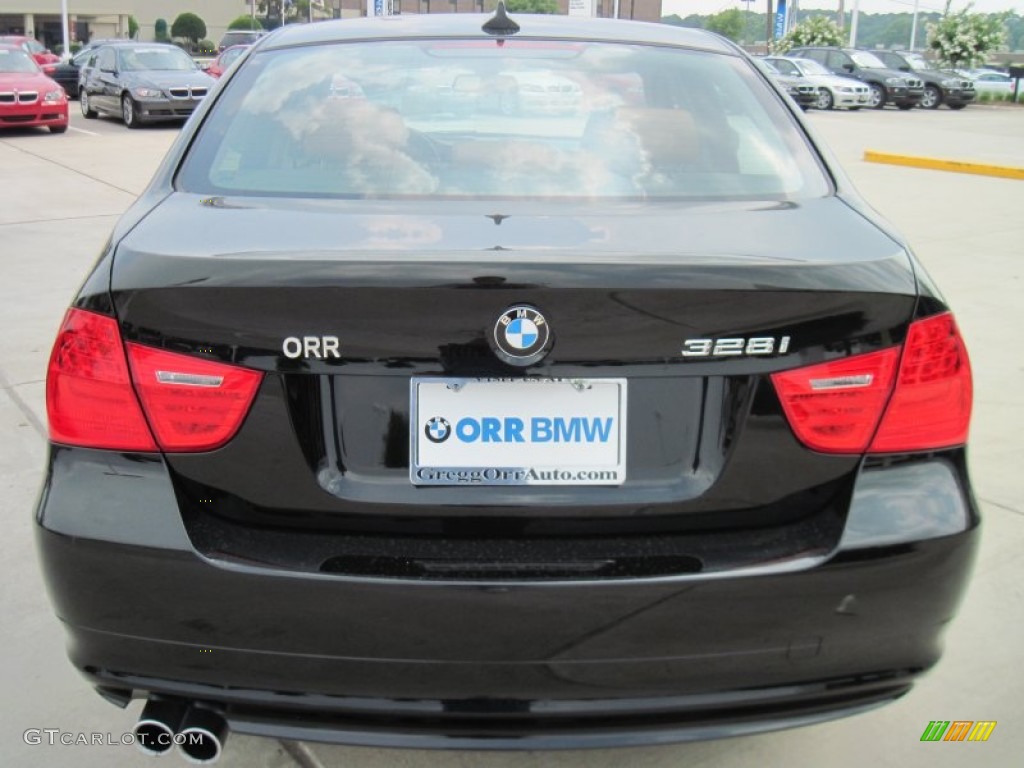 2010 3 Series 328i Sedan - Jet Black / Saddle Brown Dakota Leather photo #6