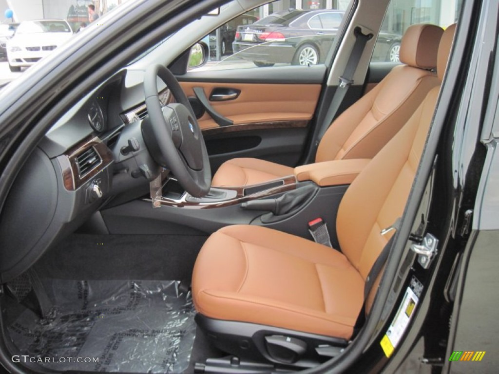 2010 3 Series 328i Sedan - Jet Black / Saddle Brown Dakota Leather photo #7