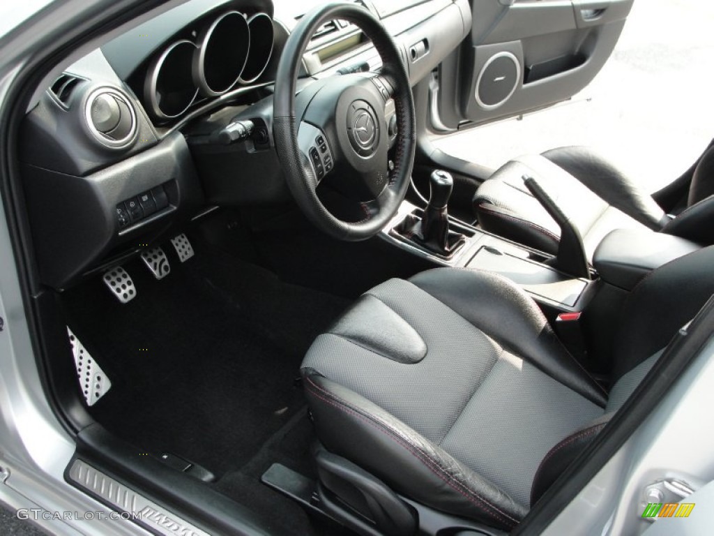 Black Interior 2008 Mazda Mazda3 Mazdaspeed Grand Touring