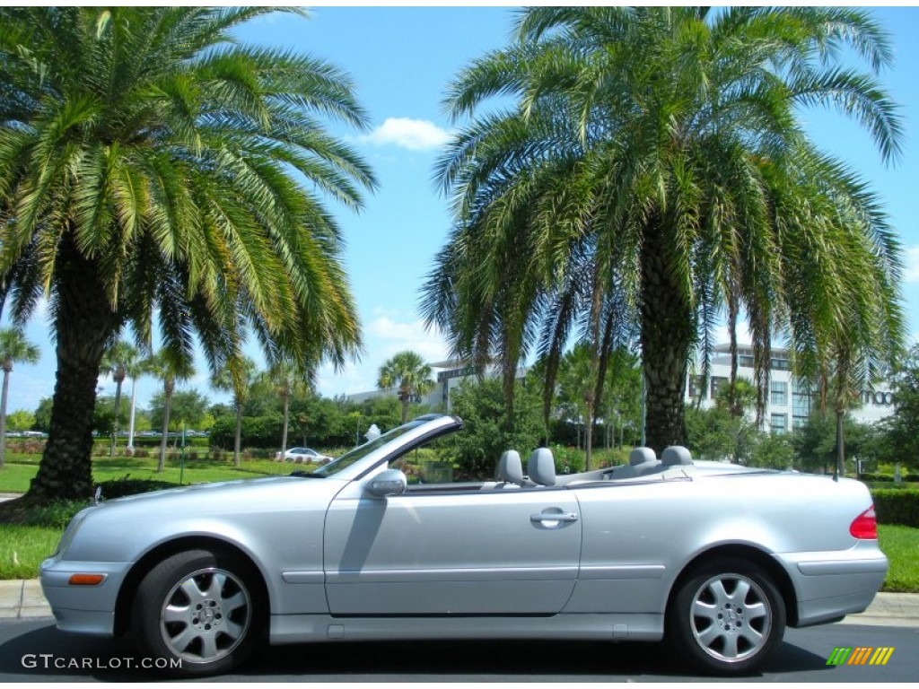 Brilliant Silver Metallic 2003 Mercedes-Benz CLK 320 Cabriolet Exterior Photo #50797824