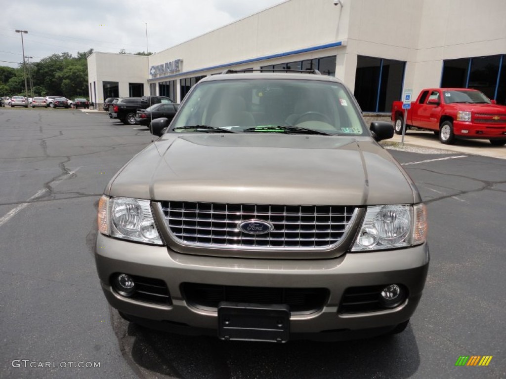 2004 Explorer XLT 4x4 - Mineral Grey Metallic / Medium Parchment photo #2
