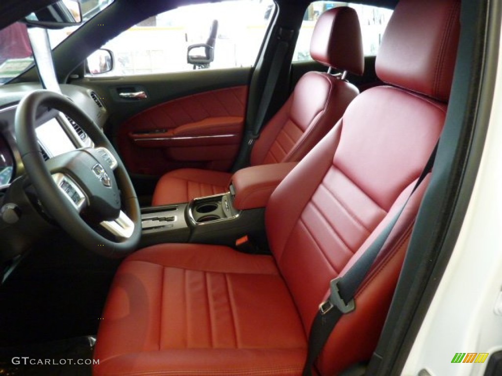 Black/Radar Red Interior 2011 Dodge Charger R/T Plus AWD Photo #50797986