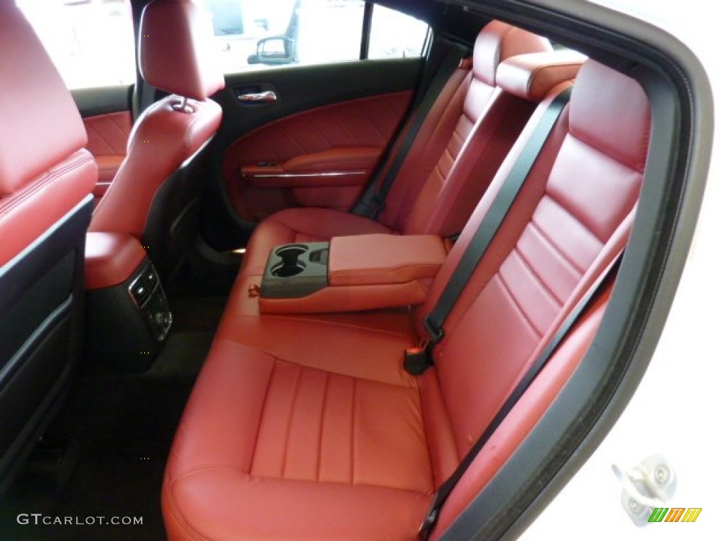 Black/Radar Red Interior 2011 Dodge Charger R/T Plus AWD Photo #50797998