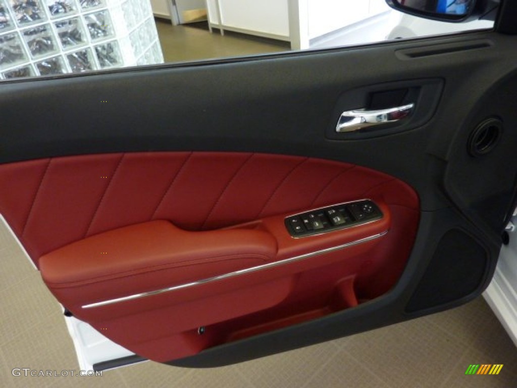 2011 Charger R/T Plus AWD - Bright White / Black/Radar Red photo #20