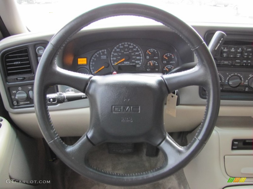 2000 GMC Yukon XL SLE 4x4 Graphite Steering Wheel Photo #50798055
