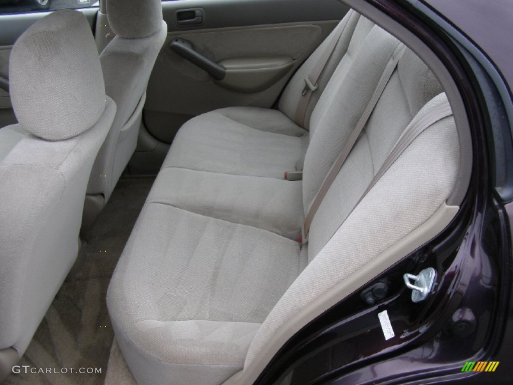 Gray Interior 2001 Honda Civic LX Sedan Photo #50798418