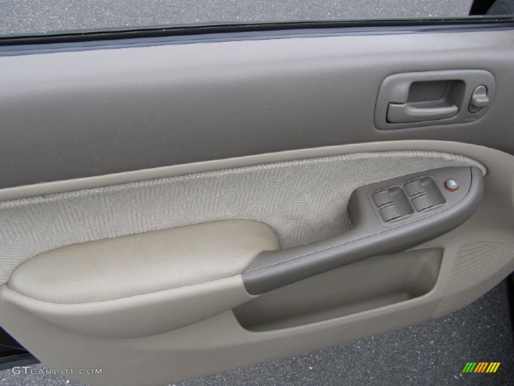 2001 Honda Civic LX Sedan Gray Door Panel Photo #50798433