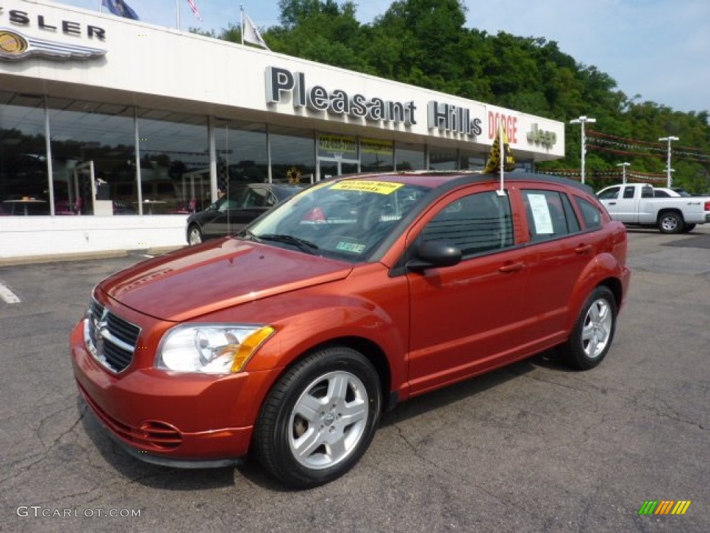 Sunburst Orange Pearl Dodge Caliber