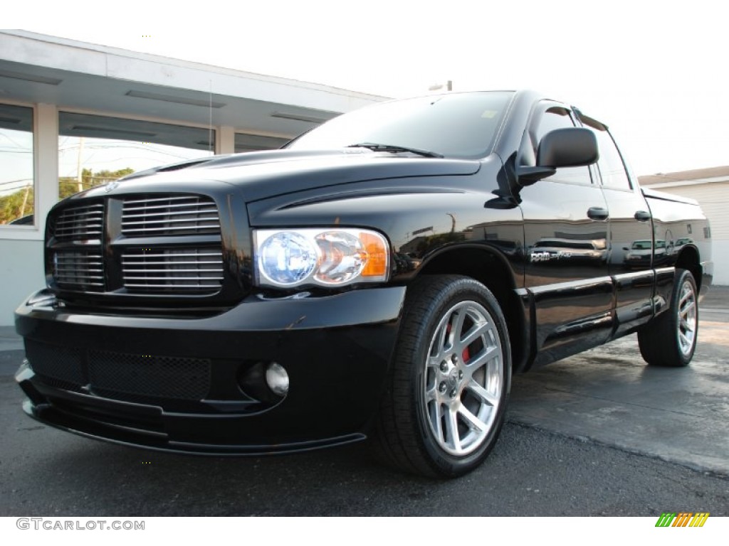 Black 2005 Dodge Ram 1500 SRT-10 Quad Cab Exterior Photo #50800698