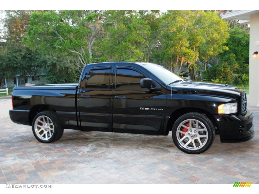 Black 2005 Dodge Ram 1500 SRT-10 Quad Cab Exterior Photo #50800725