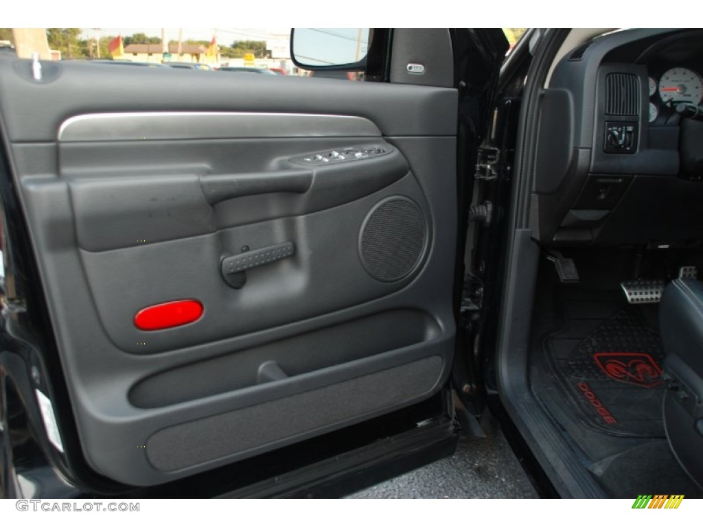 2005 Dodge Ram 1500 SRT-10 Quad Cab Dark Slate Gray Door Panel Photo #50800983