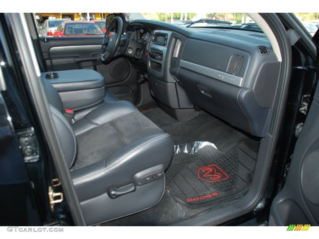 Dark Slate Gray Interior 2005 Dodge Ram 1500 SRT-10 Quad Cab Photo #50801007