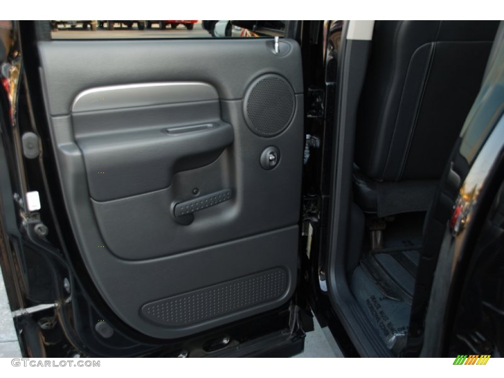 2005 Dodge Ram 1500 SRT-10 Quad Cab Dark Slate Gray Door Panel Photo #50801067