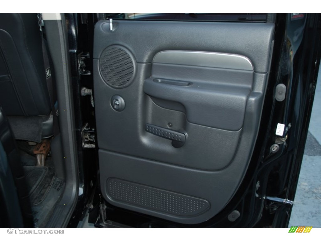 2005 Dodge Ram 1500 SRT-10 Quad Cab Dark Slate Gray Door Panel Photo #50801082