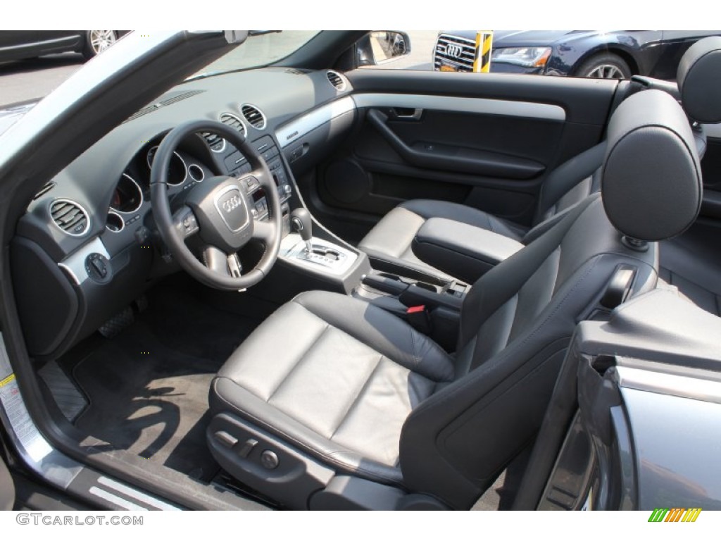 Black Interior 2008 Audi A4 2.0T quattro Cabriolet Photo #50801625