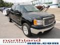 2008 Onyx Black GMC Sierra 1500 SLT Crew Cab 4x4  photo #2