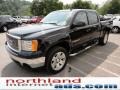 2008 Onyx Black GMC Sierra 1500 SLT Crew Cab 4x4  photo #4