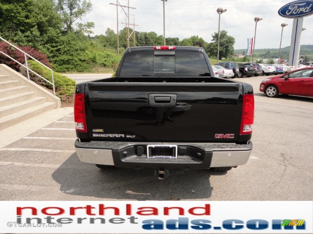 2008 Sierra 1500 SLT Crew Cab 4x4 - Onyx Black / Ebony photo #7