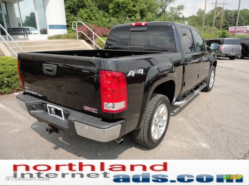 2008 Sierra 1500 SLT Crew Cab 4x4 - Onyx Black / Ebony photo #8