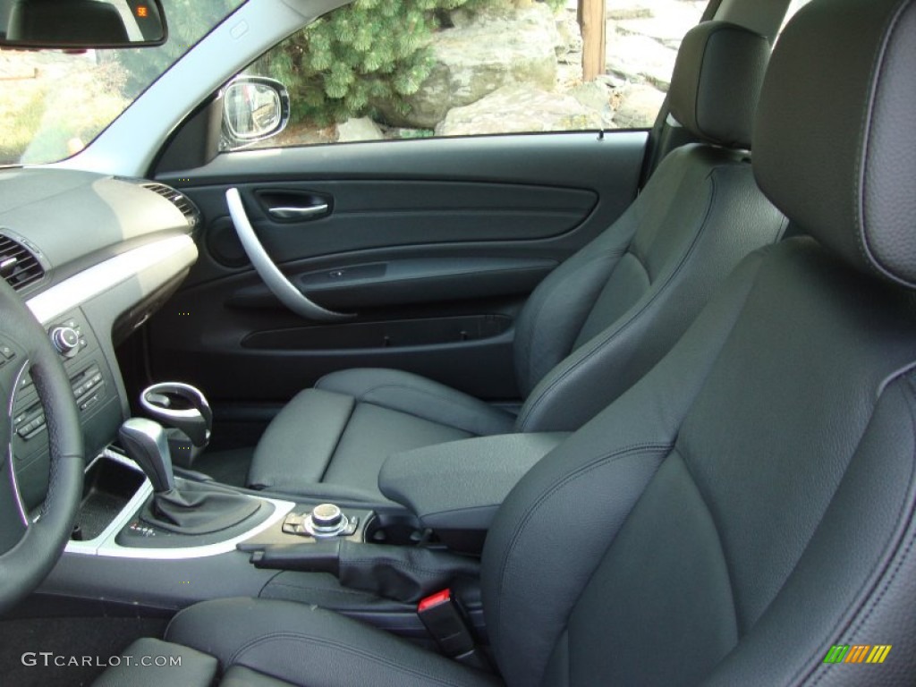 Black Interior 2011 BMW 1 Series 128i Coupe Photo #50802186