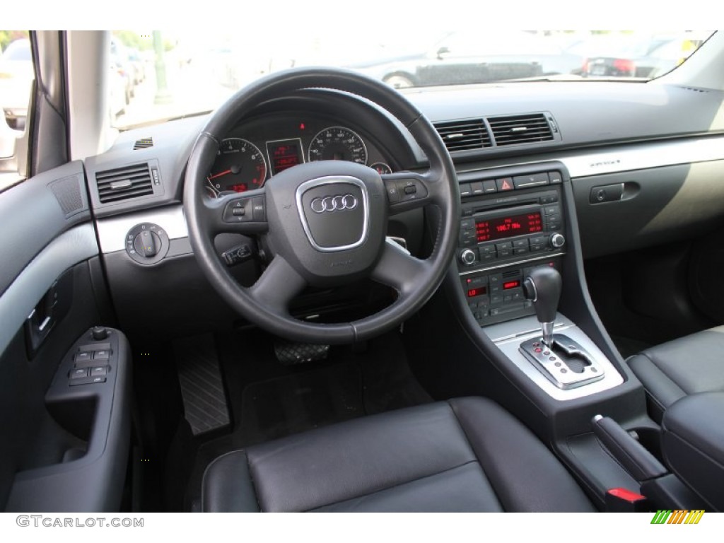 2008 A4 2.0T quattro S-Line Sedan - Light Silver Metallic / Black photo #11