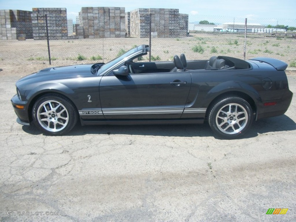 2008 Mustang Shelby GT500 Convertible - Alloy Metallic / Black photo #3