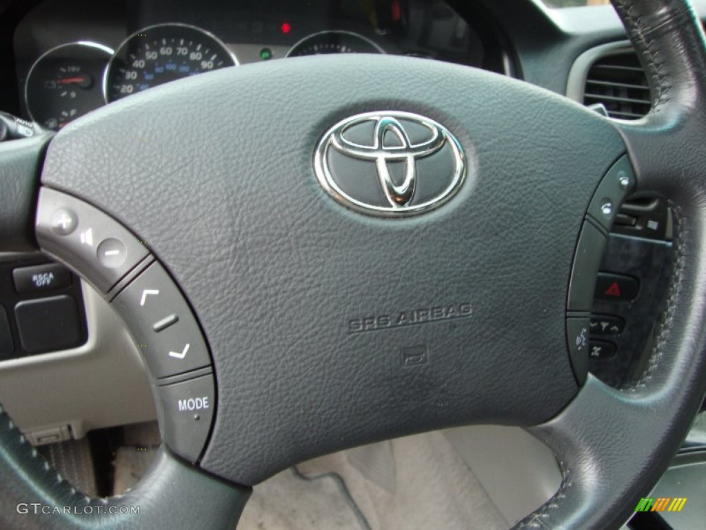 2004 Toyota Land Cruiser Standard Land Cruiser Model Stone Steering Wheel Photo #50802867