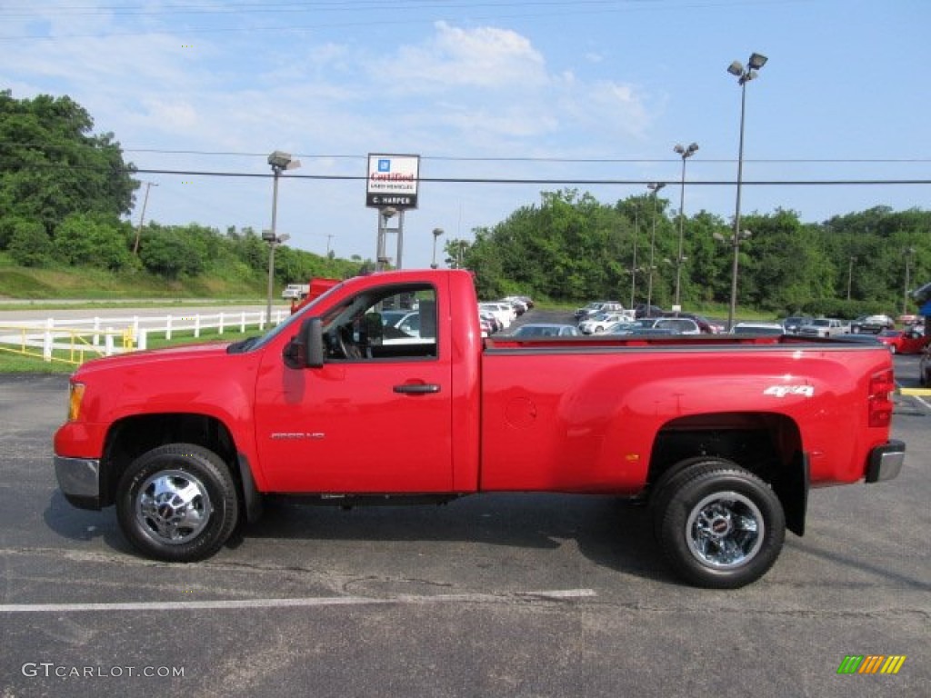 2010 Fire Red GMC Sierra 3500HD SLE Regular Cab 4x4 Dually 50769357
