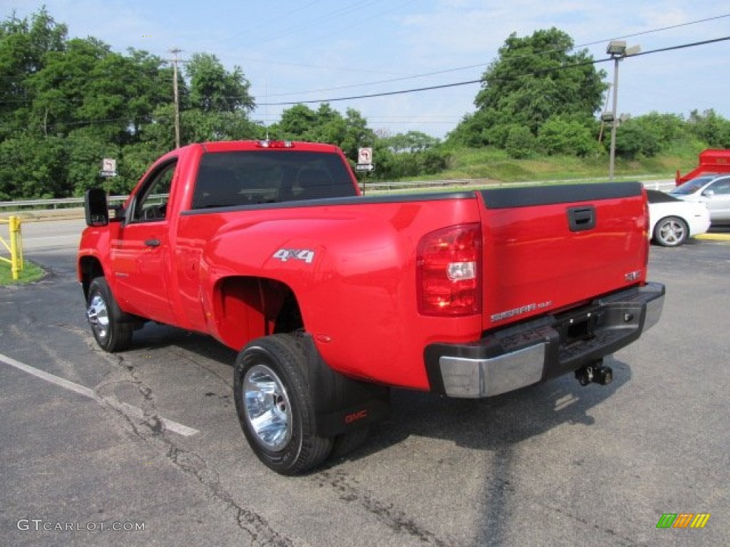 Fire Red 2010 GMC Sierra 3500HD SLE Regular Cab 4x4 Dually Exterior Photo #50802993