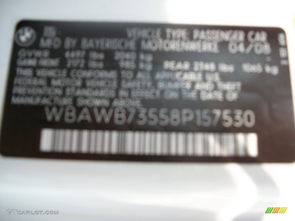 2008 3 Series 335i Coupe - Alpine White / Black photo #17