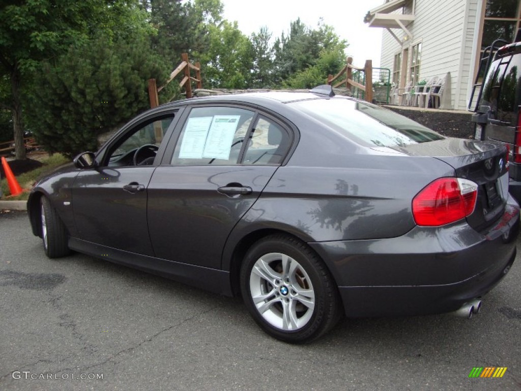 2008 3 Series 328xi Sedan - Sparkling Graphite Metallic / Black photo #2