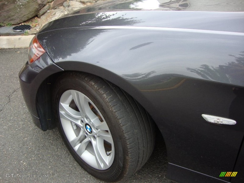 2008 3 Series 328xi Sedan - Sparkling Graphite Metallic / Black photo #3