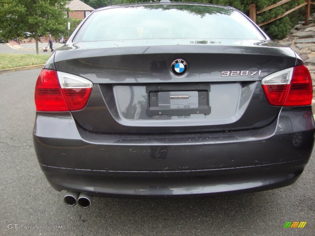 2008 3 Series 328xi Sedan - Sparkling Graphite Metallic / Black photo #5