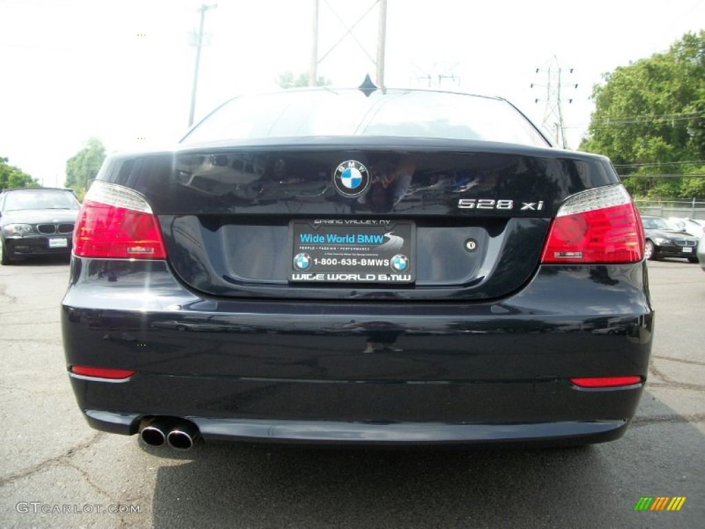 2008 5 Series 528xi Sedan - Monaco Blue Metallic / Black photo #5