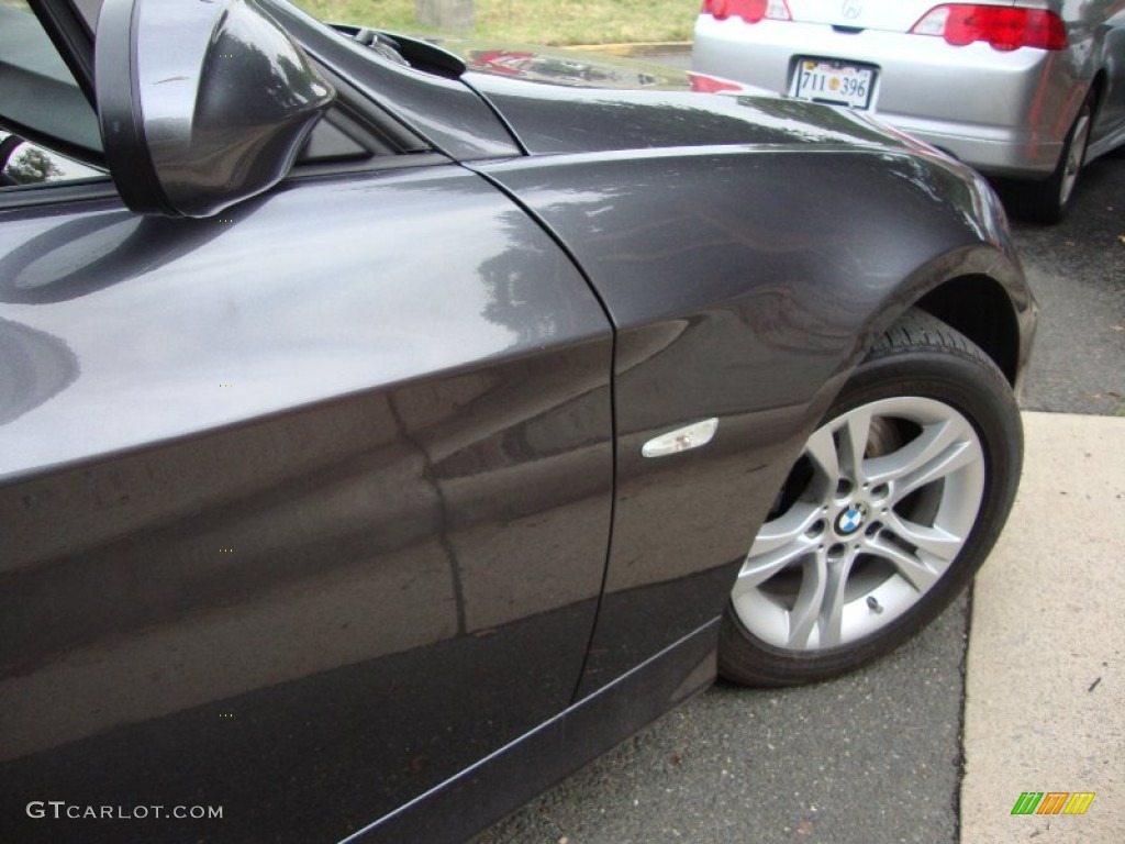 2008 3 Series 328xi Sedan - Sparkling Graphite Metallic / Black photo #9