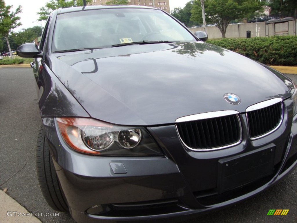 2008 3 Series 328xi Sedan - Sparkling Graphite Metallic / Black photo #10