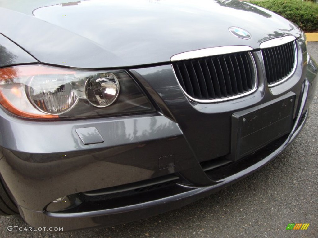 2008 3 Series 328xi Sedan - Sparkling Graphite Metallic / Black photo #11