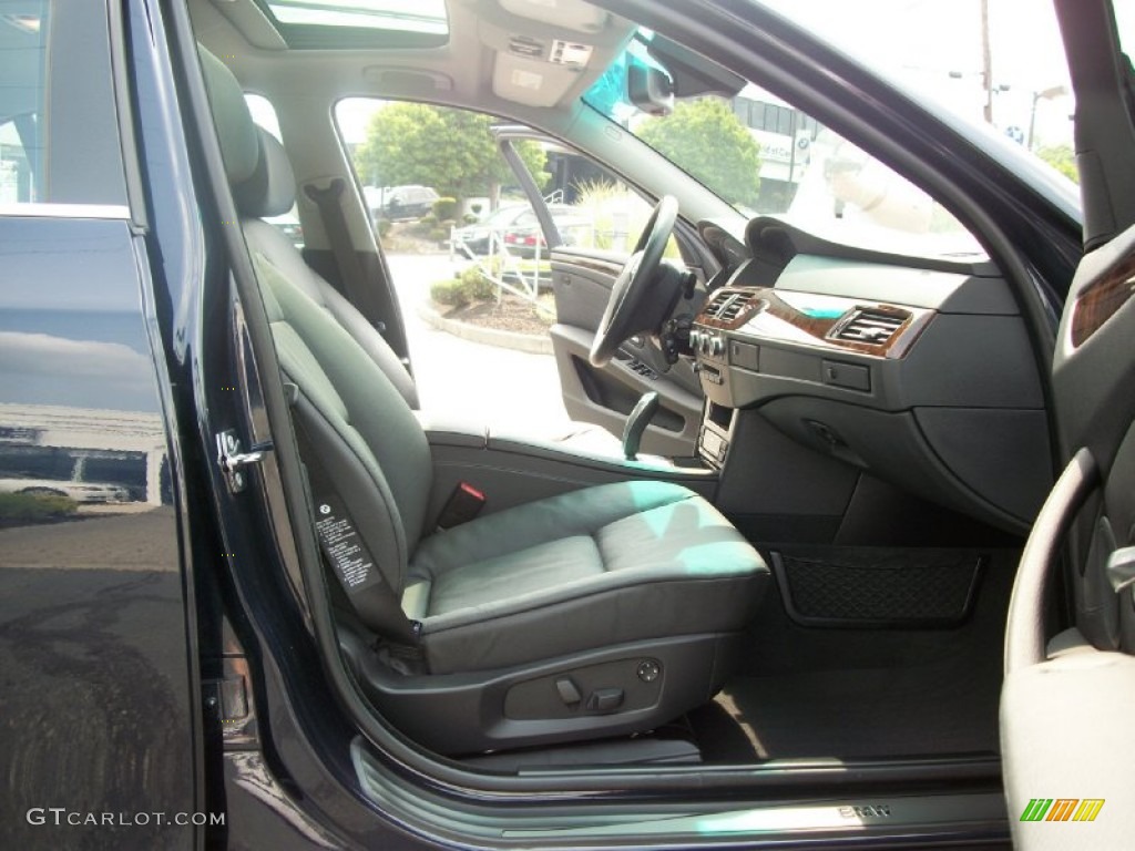 2008 5 Series 528xi Sedan - Monaco Blue Metallic / Black photo #10