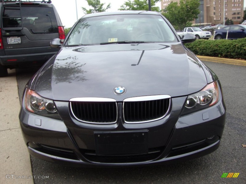 2008 3 Series 328xi Sedan - Sparkling Graphite Metallic / Black photo #12