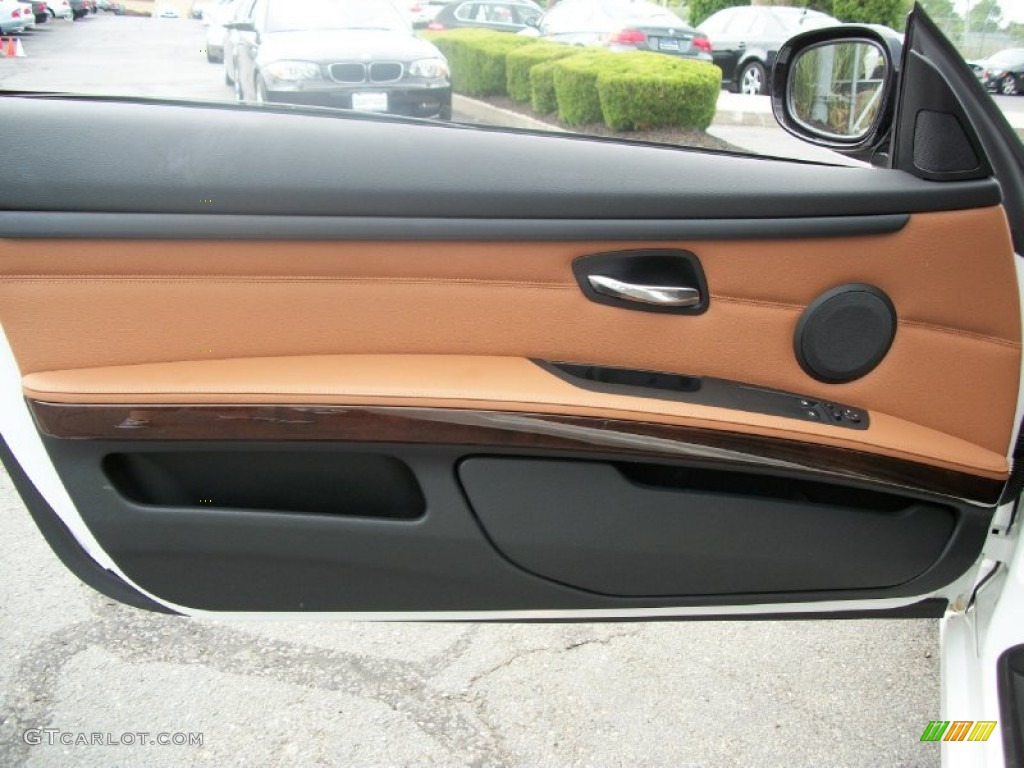 2011 BMW 3 Series 328i xDrive Coupe Saddle Brown Dakota Leather Door Panel Photo #50804001