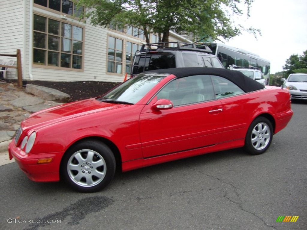 Magma Red 2000 Mercedes-Benz CLK 320 Cabriolet Exterior Photo #50804061