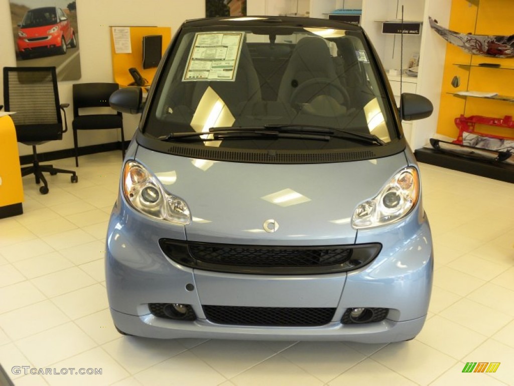 2011 fortwo passion cabriolet - Light Blue Metallic / Design Black photo #3