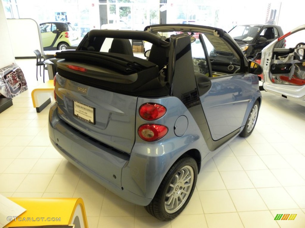 2011 fortwo passion cabriolet - Light Blue Metallic / Design Black photo #6